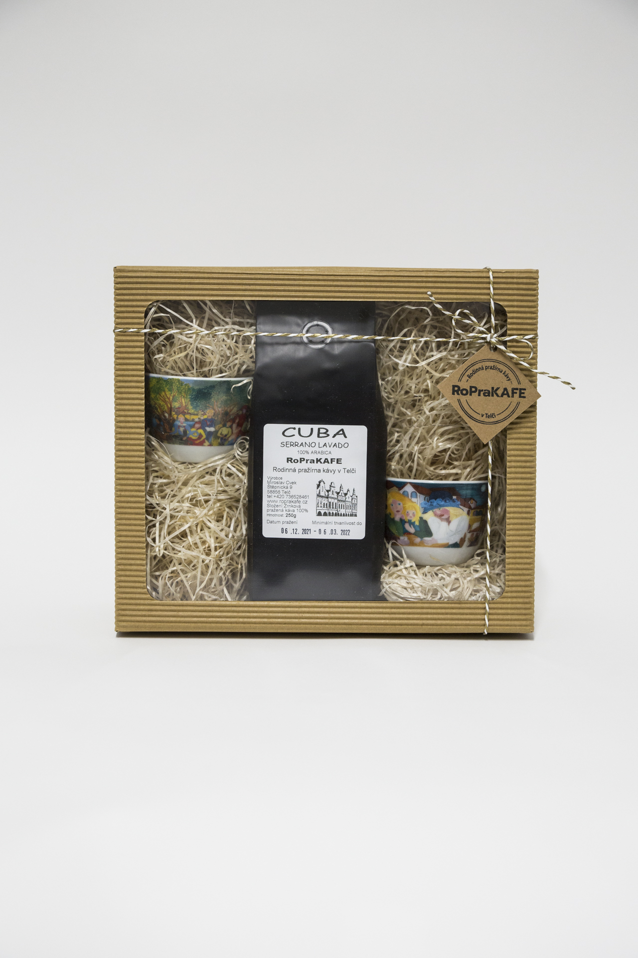SÁČEK 1X250G + 2X CAPPUCCINO ŠÁLKY